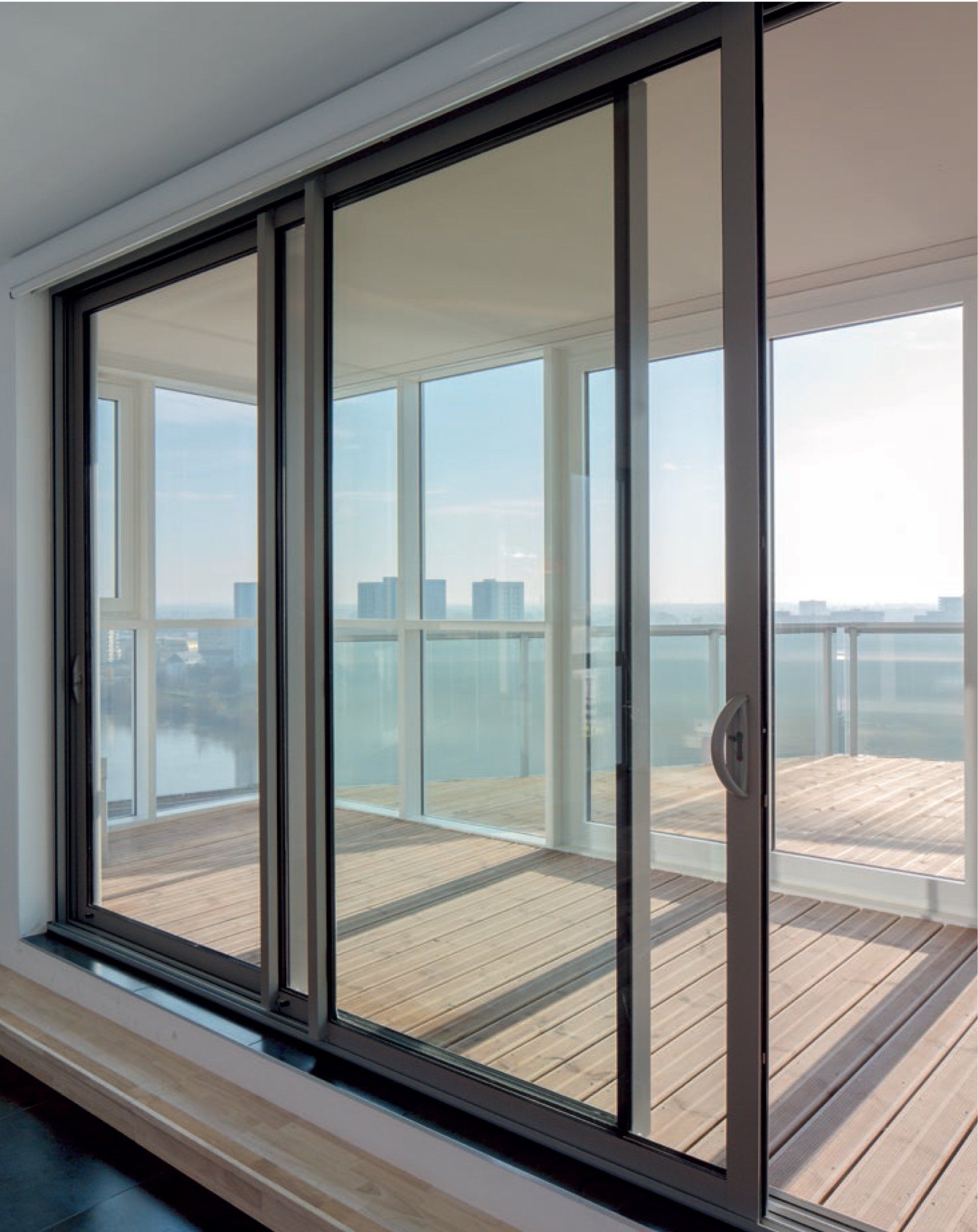 Baie coulissante à levage