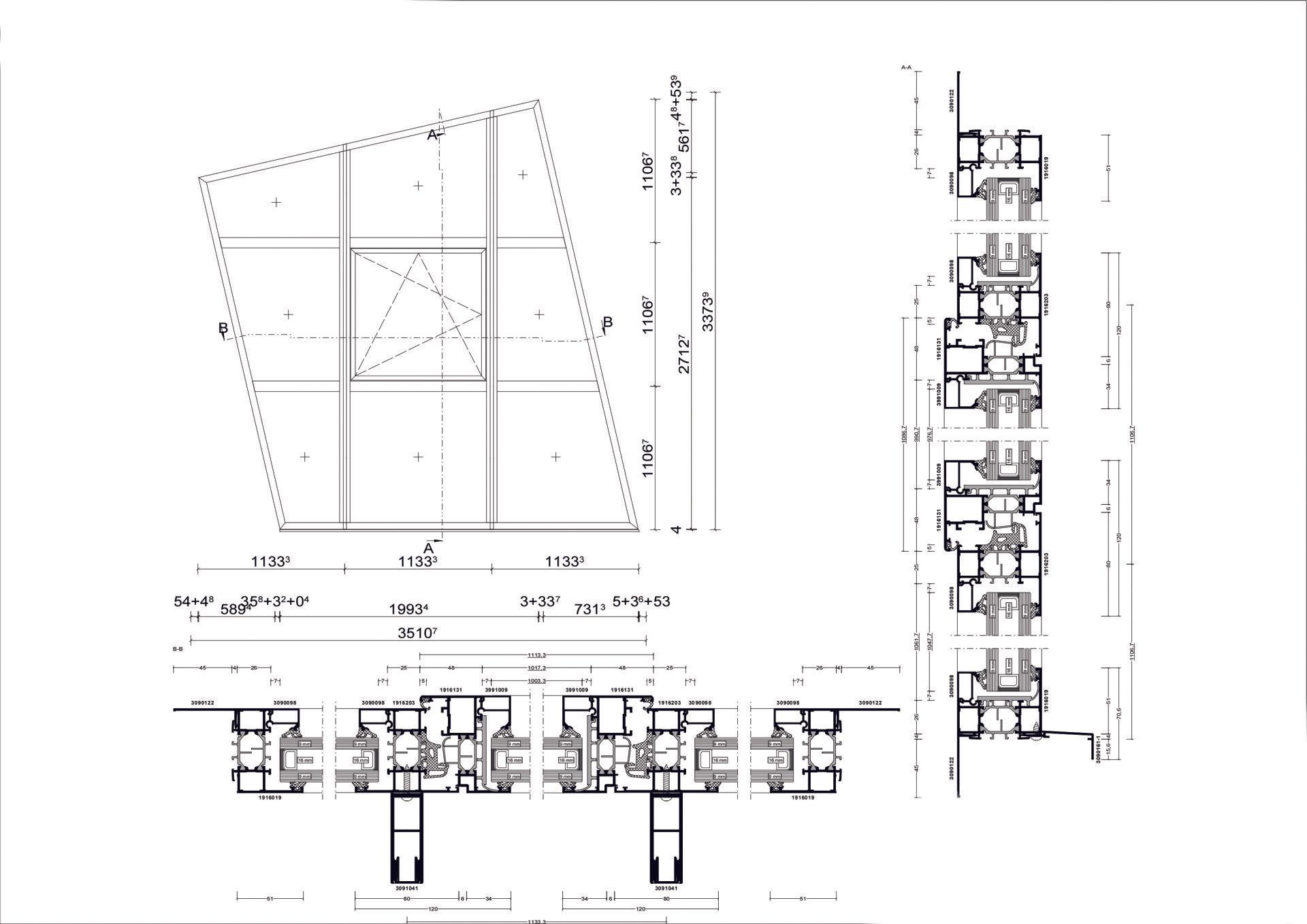 plan menuiserie aluminium