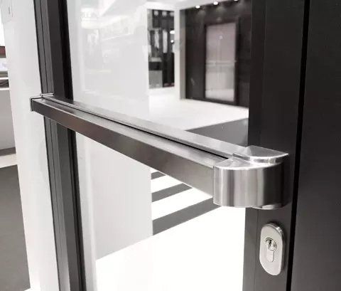 poignée porte coupe feu aluminium