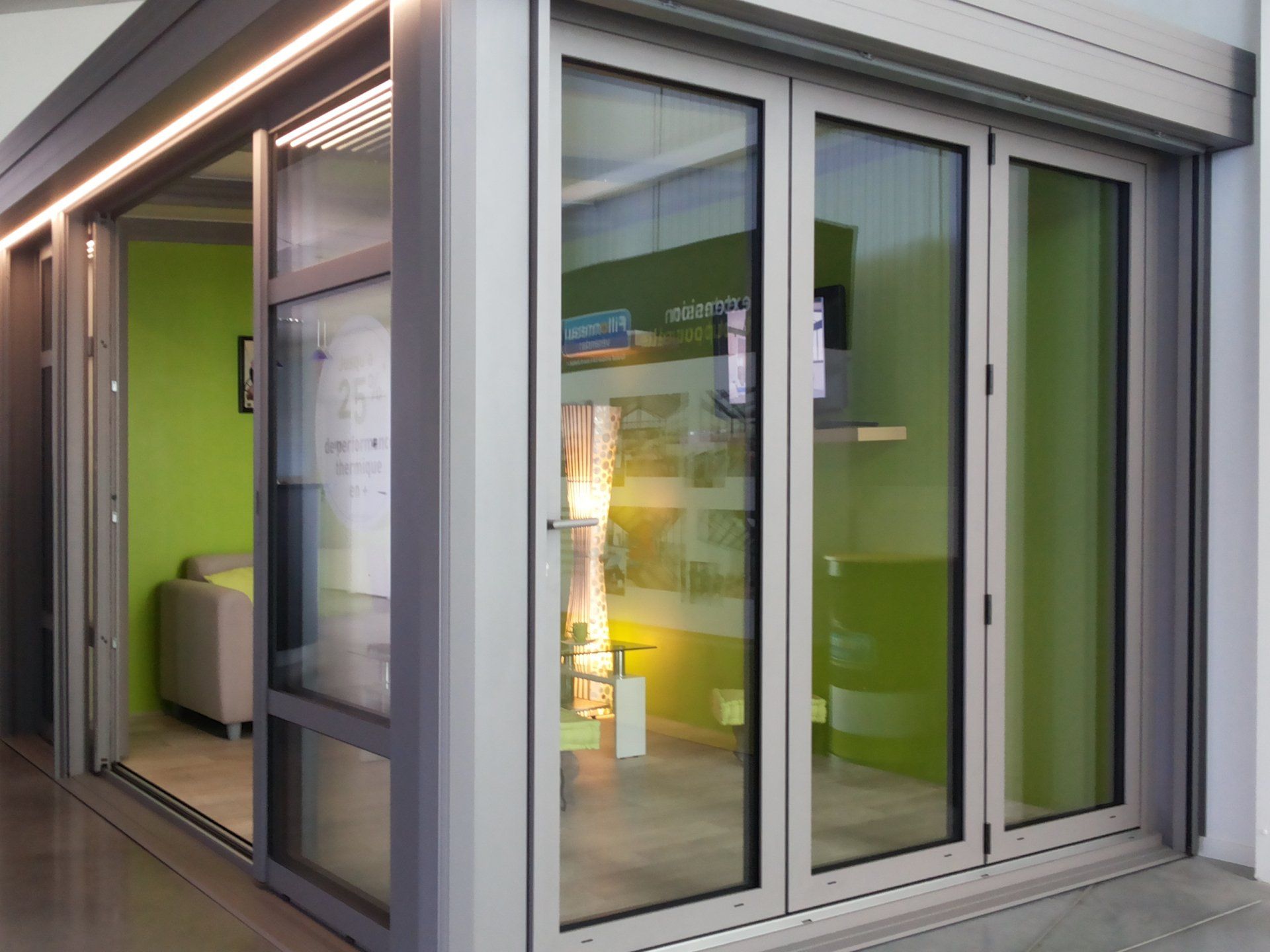 porte repliable en aluminium