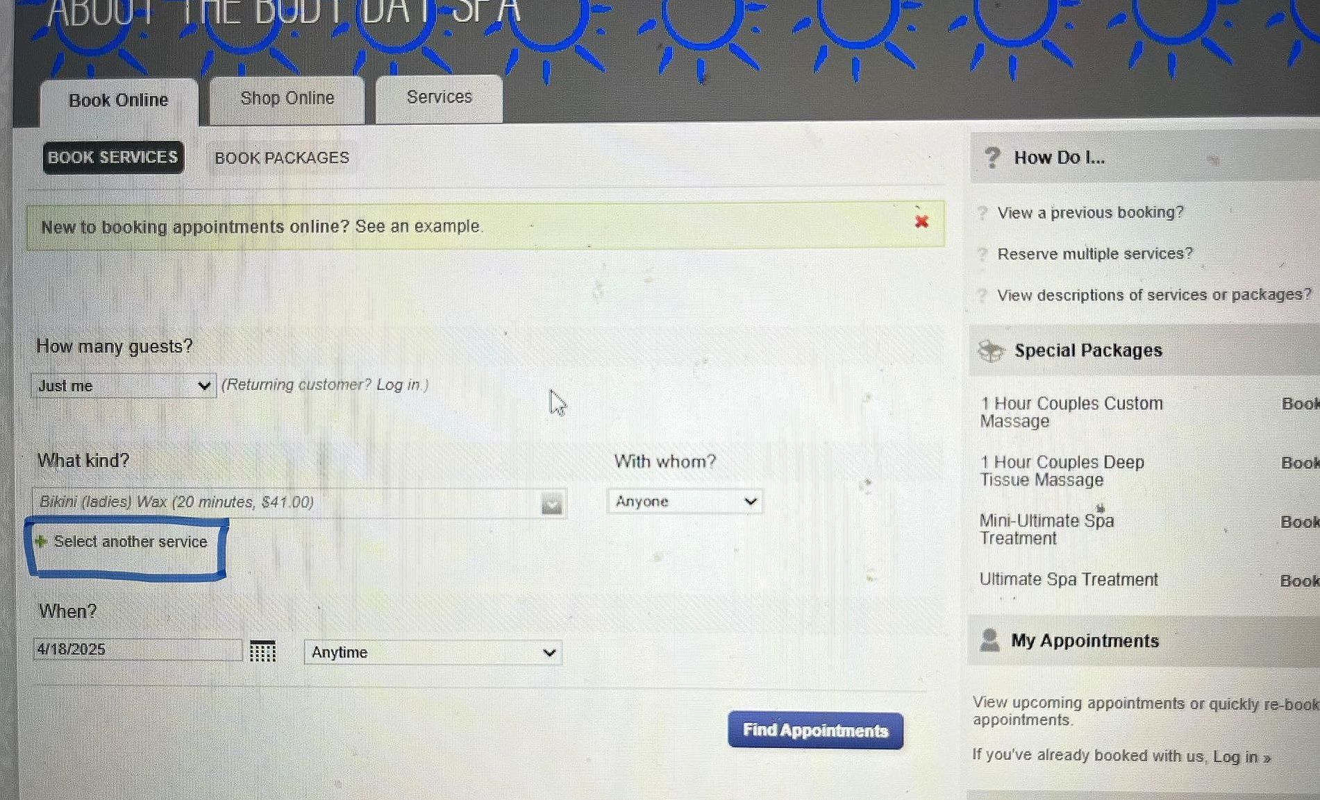 TIPS for BOOKING ONLINE