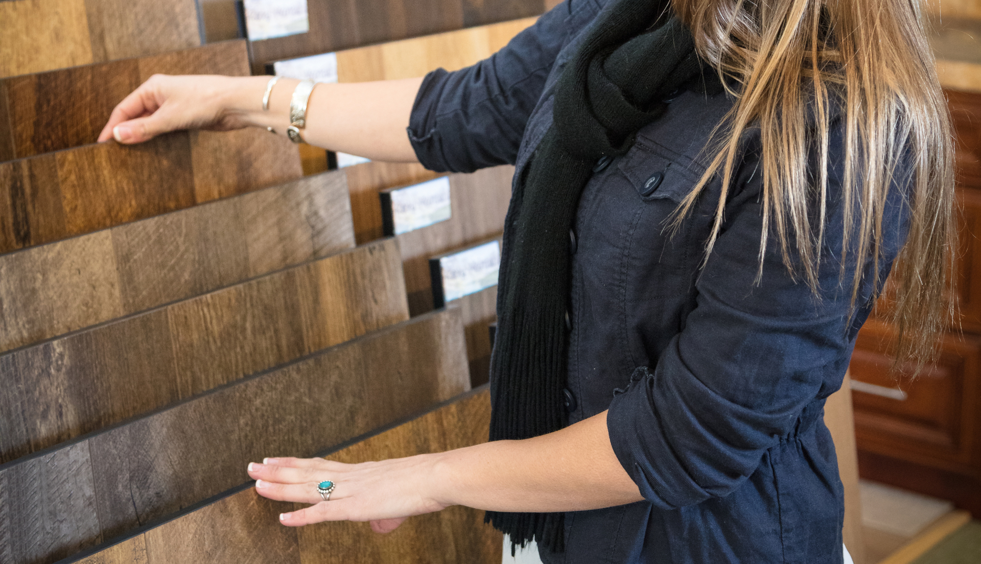 Woman hopping for floors in Springfield MO