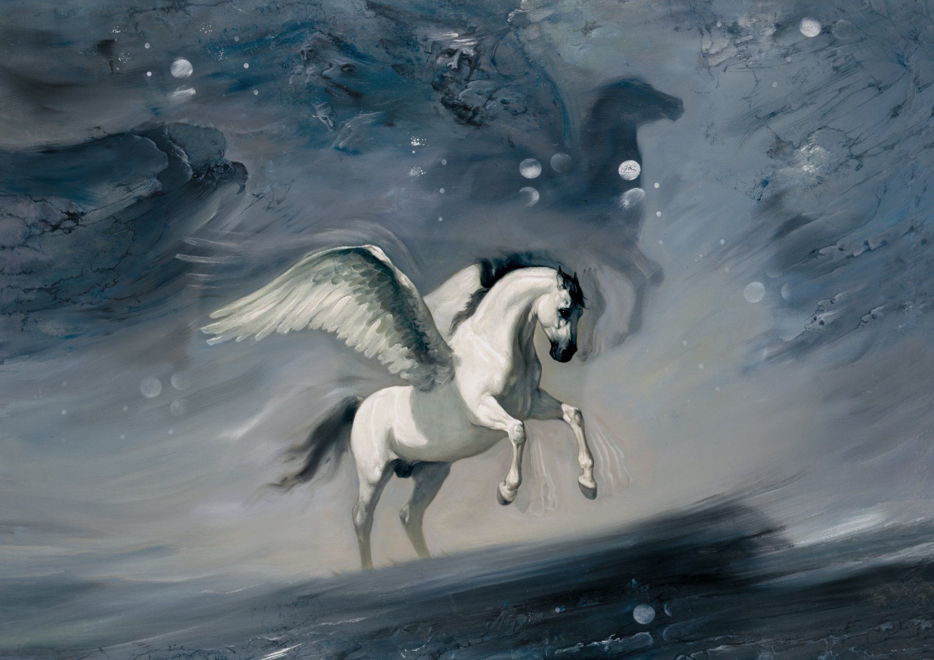 Cheval ailé que je nomme Phénix, car renaissant de ses sandres, il est éternel.