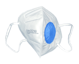 FFP2 Breath-Clear® Atemschutzmaske NR ST ( Short-Term ) mit abgedecktem FFP2 Breath-Clear® Atemschutzmaske NR ST ( Short-Term ) mit abgedecktem