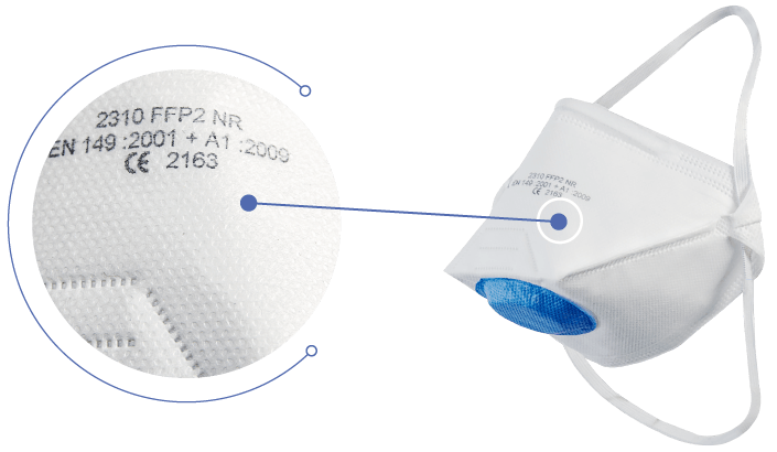 FFP2 geprüft CE-2163 EN 149 und DEKRA FFP2 geprüft CE-2163 EN 149 und DEKRA