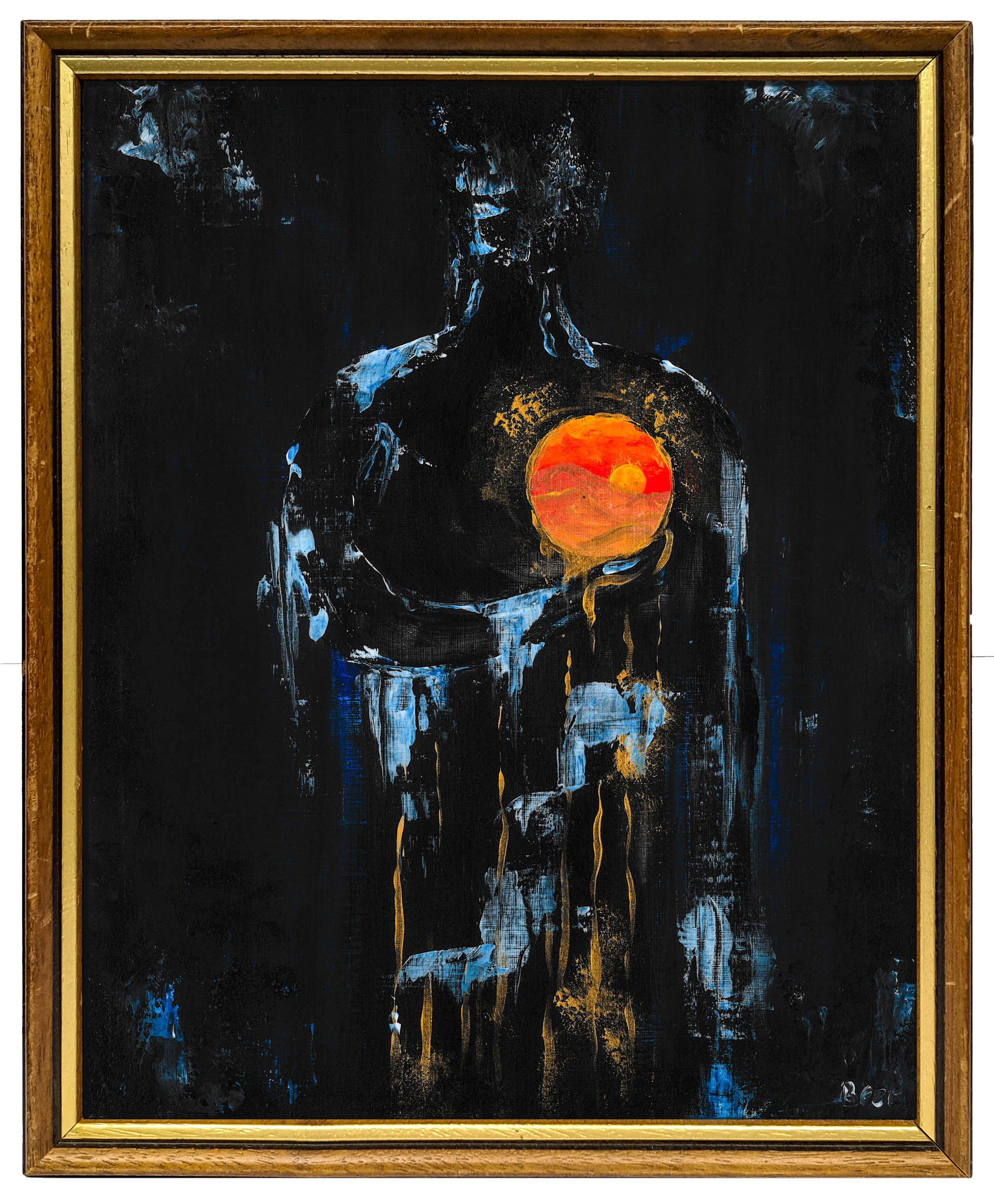 Acryl Original von Anna Beer – Abstrakt, handgemalt