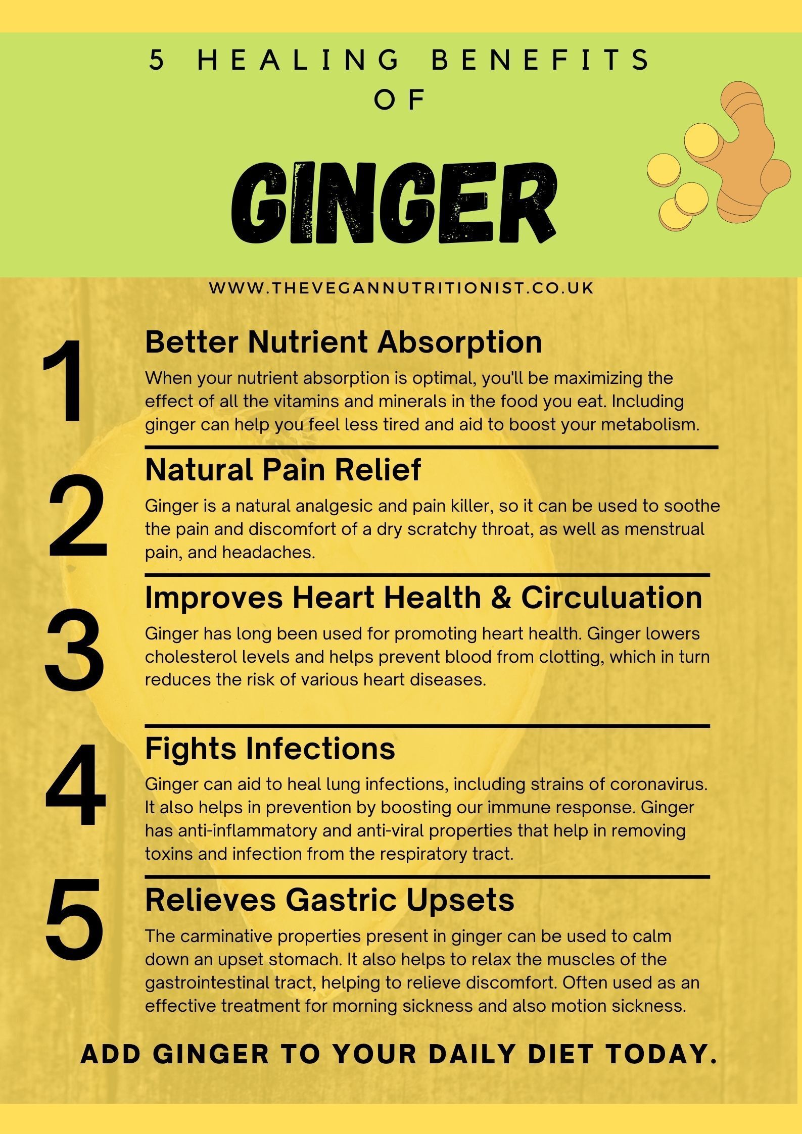 Ginger benefits