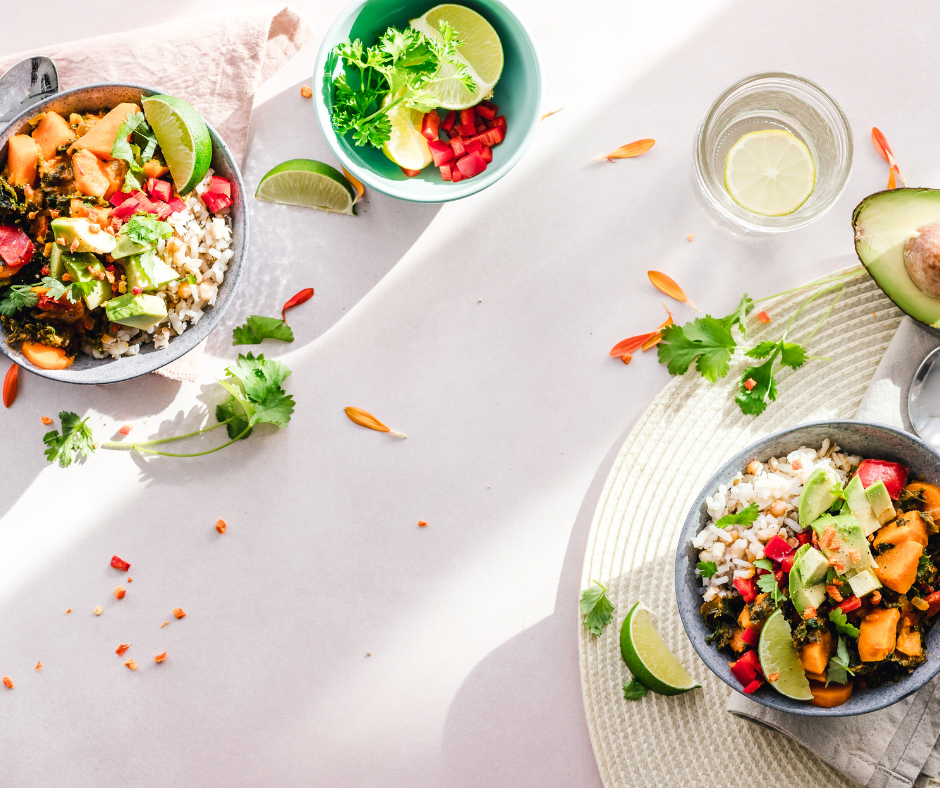 two bowls of plant-based meals