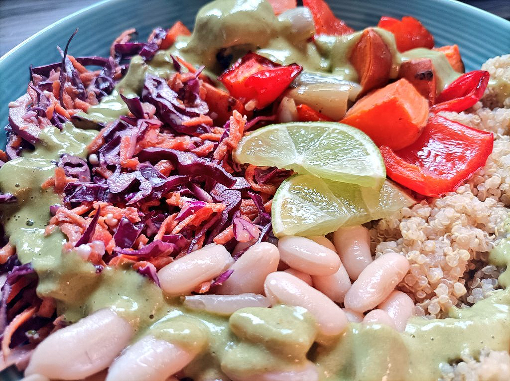 spicy slaw in a bowl