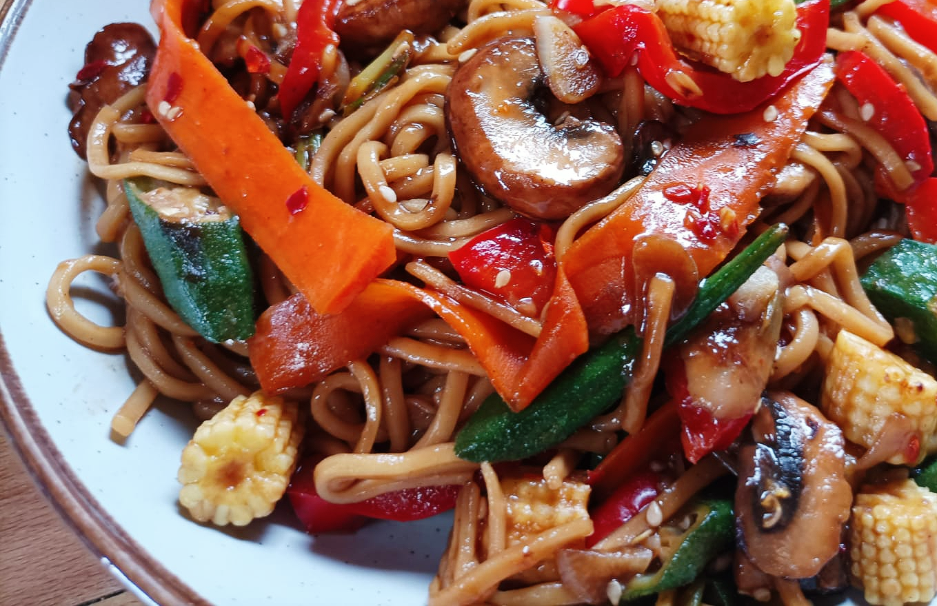 vegetable noodle stir-fry