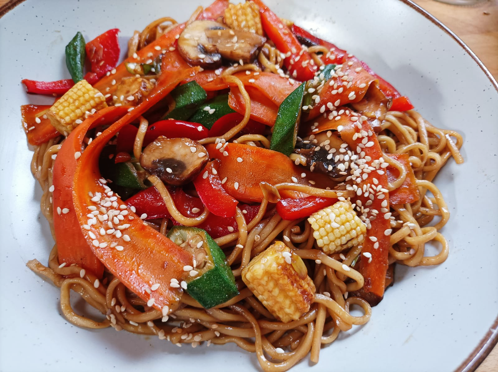 vegetable noodle stir-fry