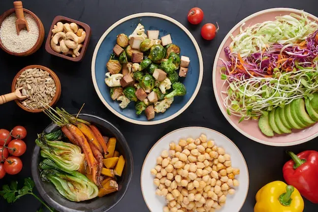 vegan food platter