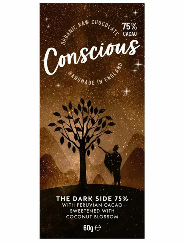 conscious vegan dark chocolate