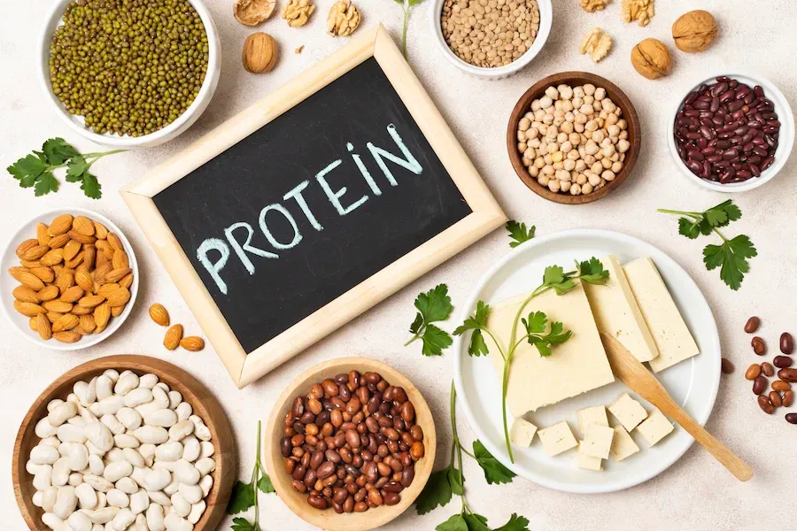 protein foods, beans and tofu