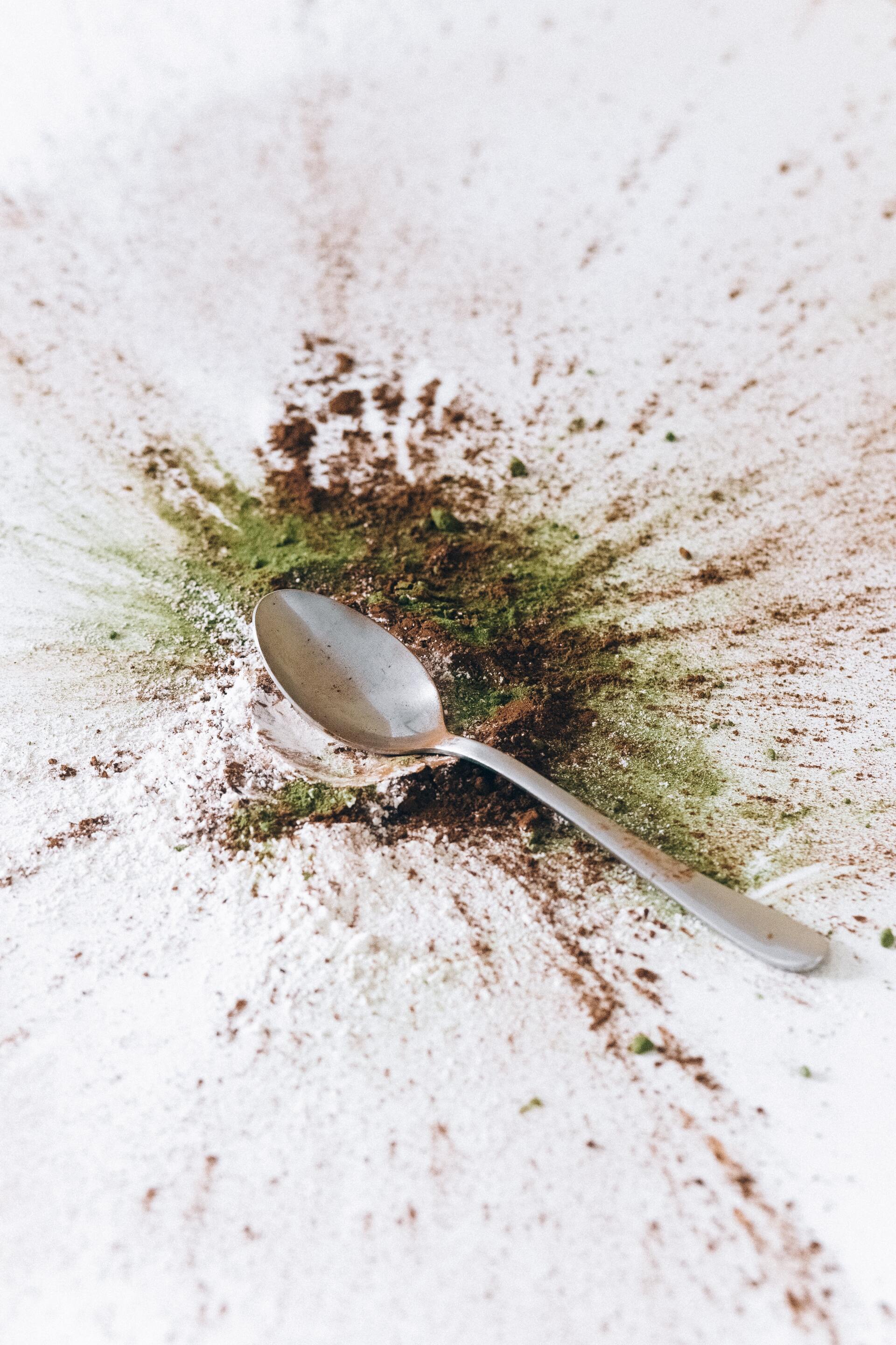 powered supplements with a teaspoon