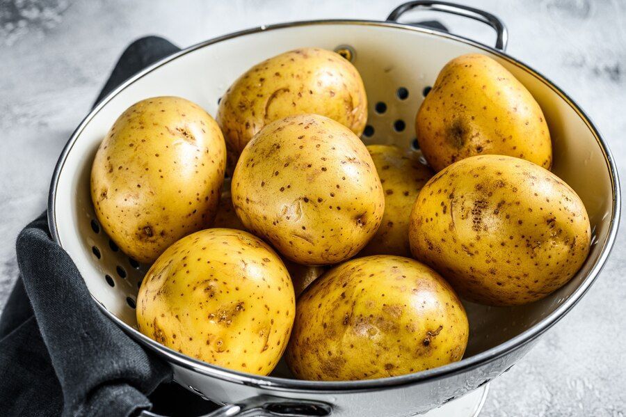 potatoes in a bowl