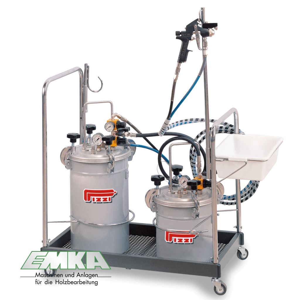 Pizzi Pneumatische Verteiler aus Edelstahl für Sprühklebstoffe TCW Pizzi Pneumatische Verteiler aus Edelstahl für Sprühklebstoffe TCW