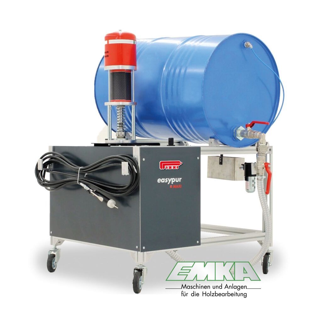 Pizzi easyPUR maxi System zum Auftragen von Polyurethan-Klebstoffen (PUR), 1-komponentig, flüssig, mittelviskos, feuchtigkeitshärtend Pizzi easyPUR maxi