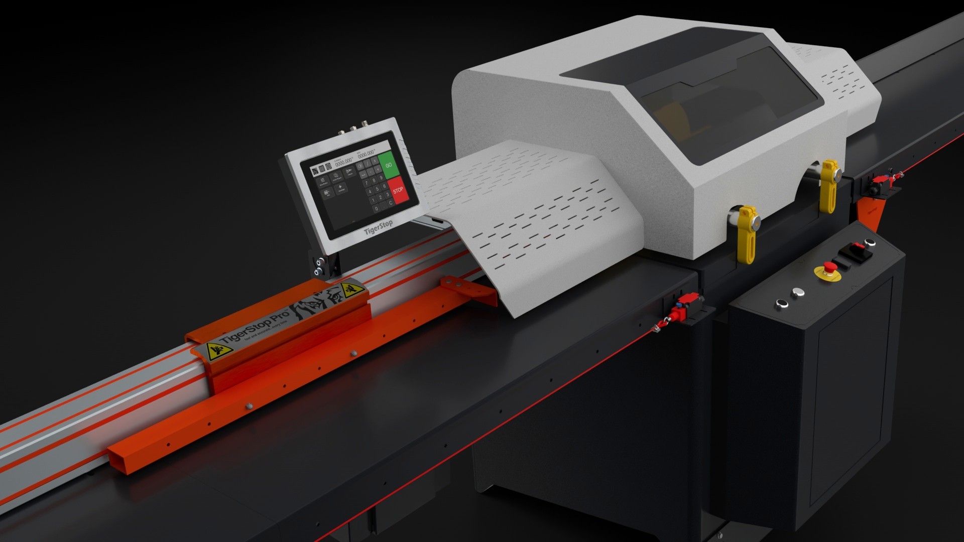 automatische Säge mit Gehrungsschnitt TigerSaw TS420 mit Gehrungsschnitt