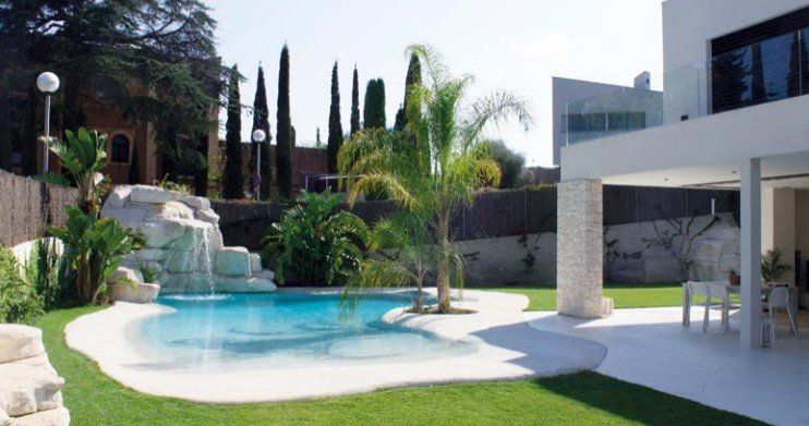 Piscina estilo Caribe
