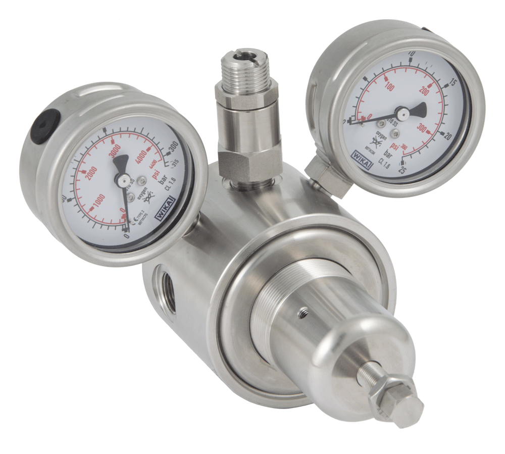 Regulador botella hidrógeno