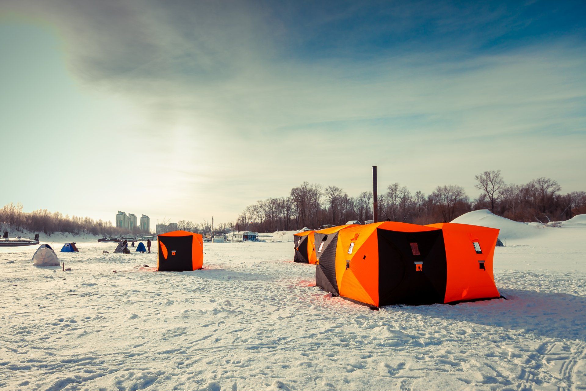 Winterzelt Familienzelt und Saunazelt in Einem