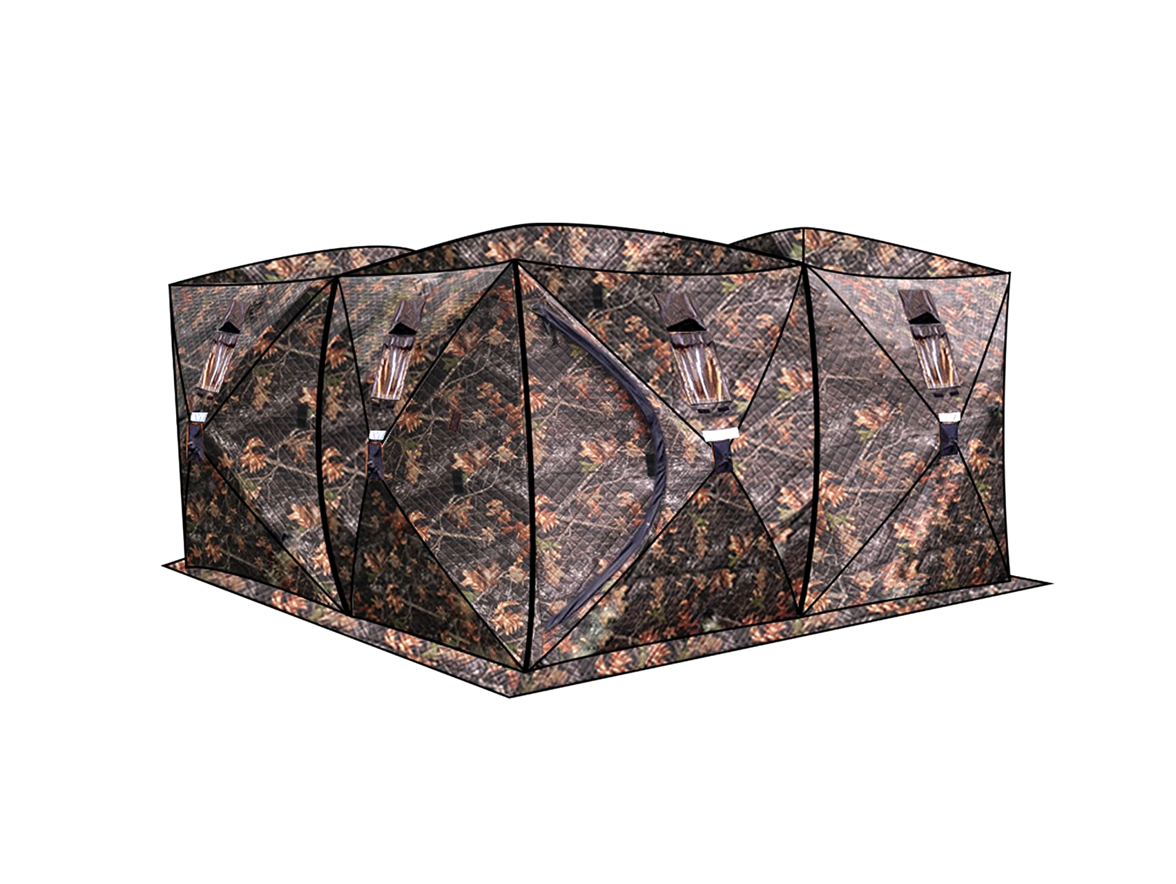 großes Saunazelt gesteppt Winterzelt