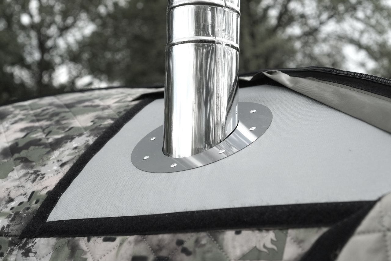 Saunazelt aus hitzebeständigem Material