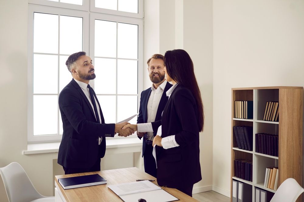 Réunion d'affaires en cours