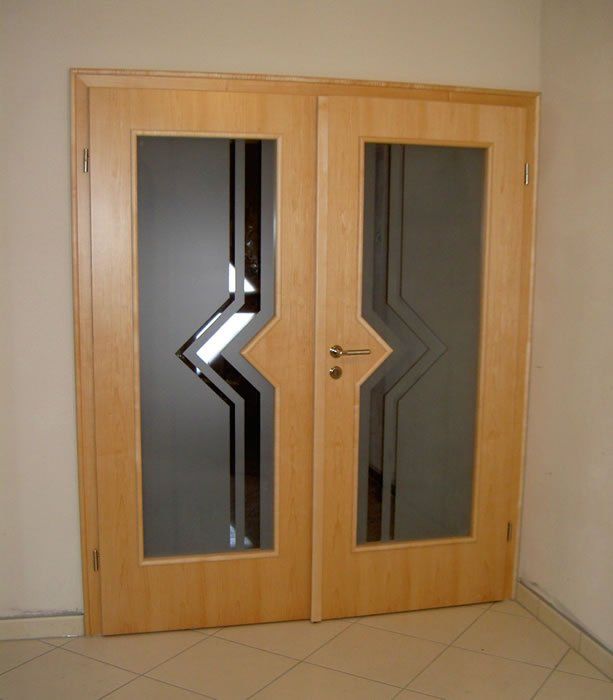 2teilige Wohnraumtüre mit verglaster Lichtöffnung