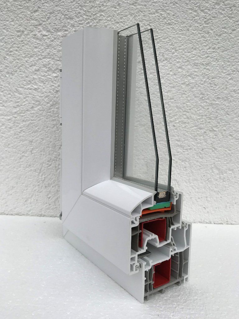 Kunststofffenster mit Mitteldichtung System Salamander Streamline 76 MD