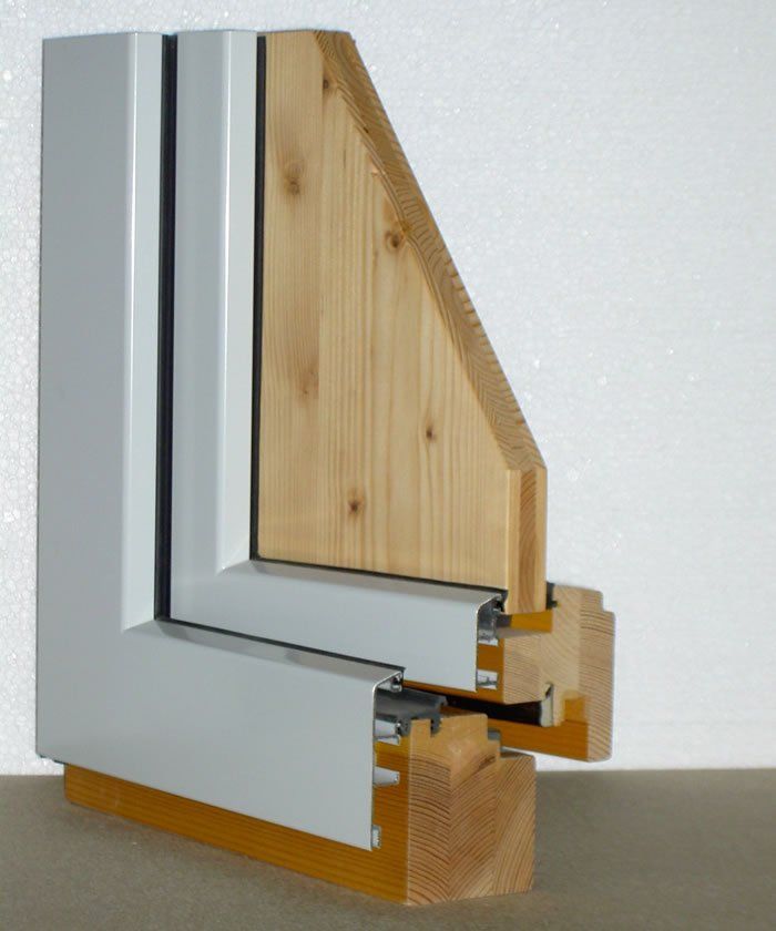 Holz-Aluminium-Fenster mit verschweißter Deckschale System Gutmann Mira