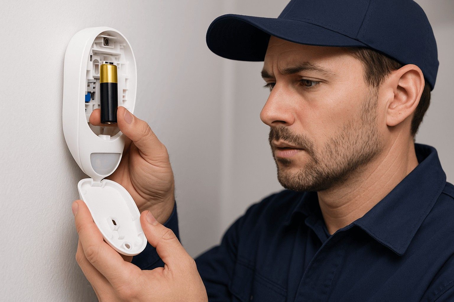 Batteriewechsel eines Melders