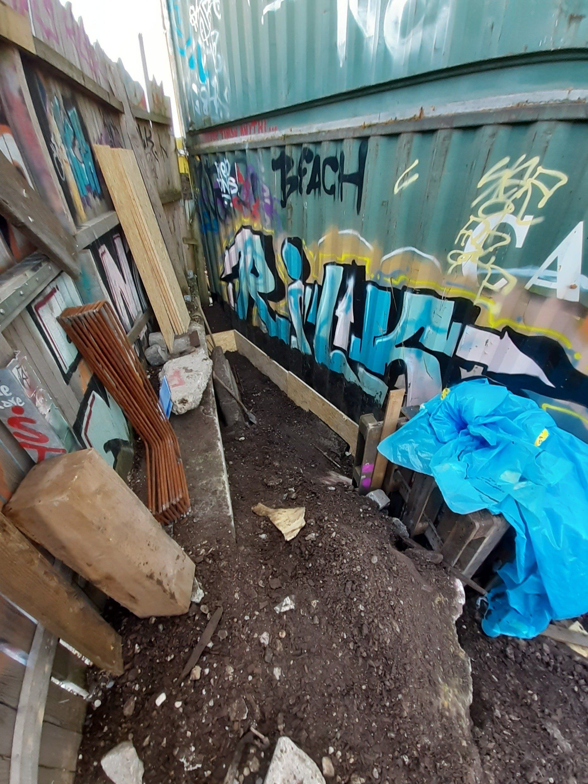 Lage Atelier E23, Situation vor dem Aushub