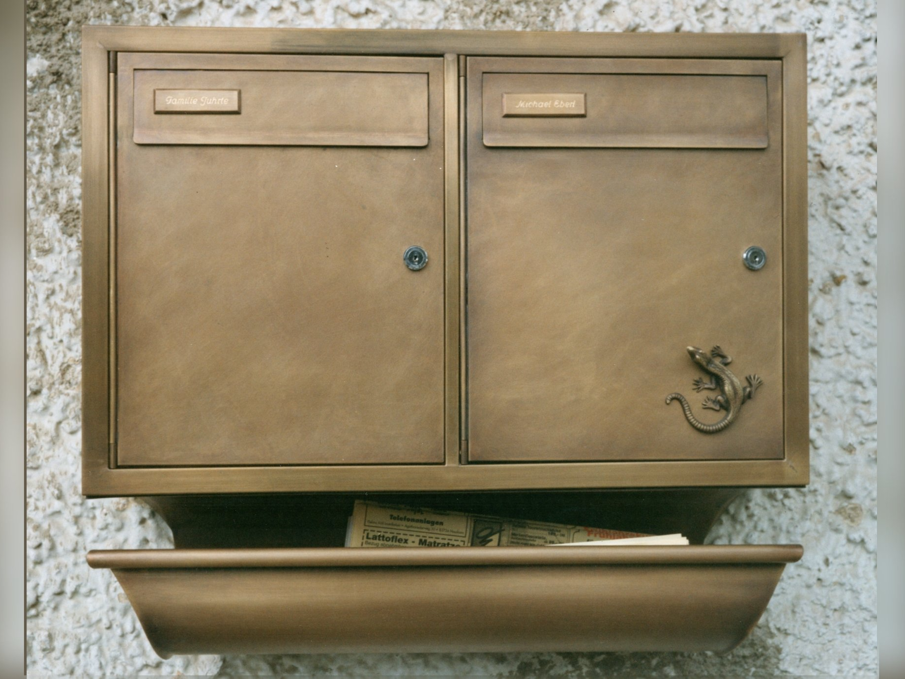 Briefkasten - Messing brüniert