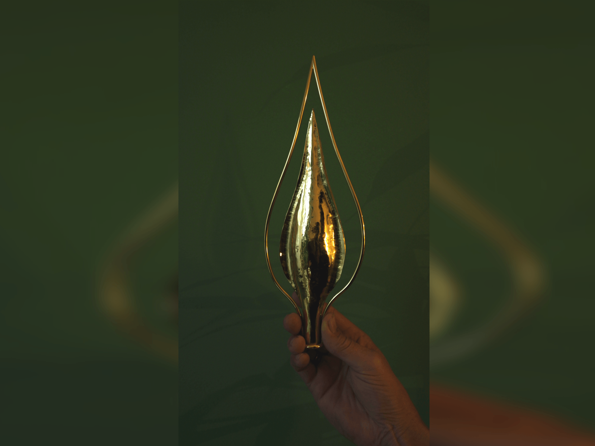 Christbaumspitze aus Messing