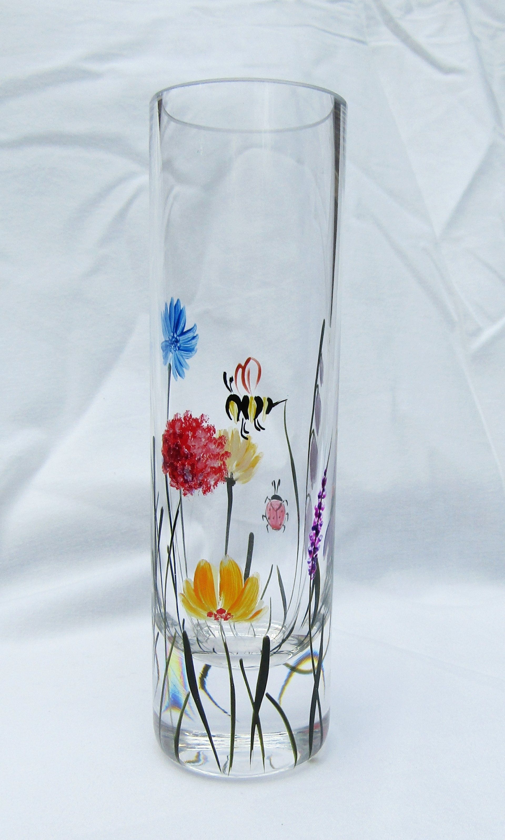 Bees and Ladybirds Bud Vase