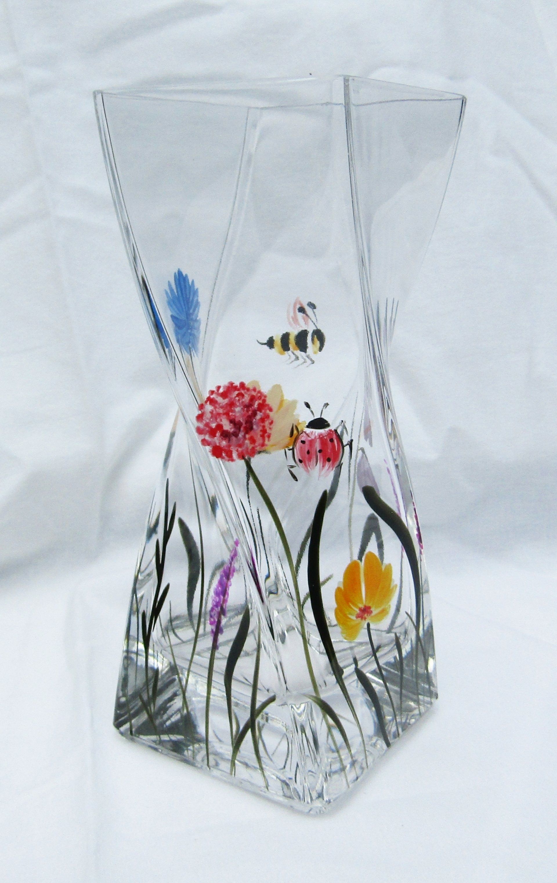 Bees and Ladybirds Twist Vase