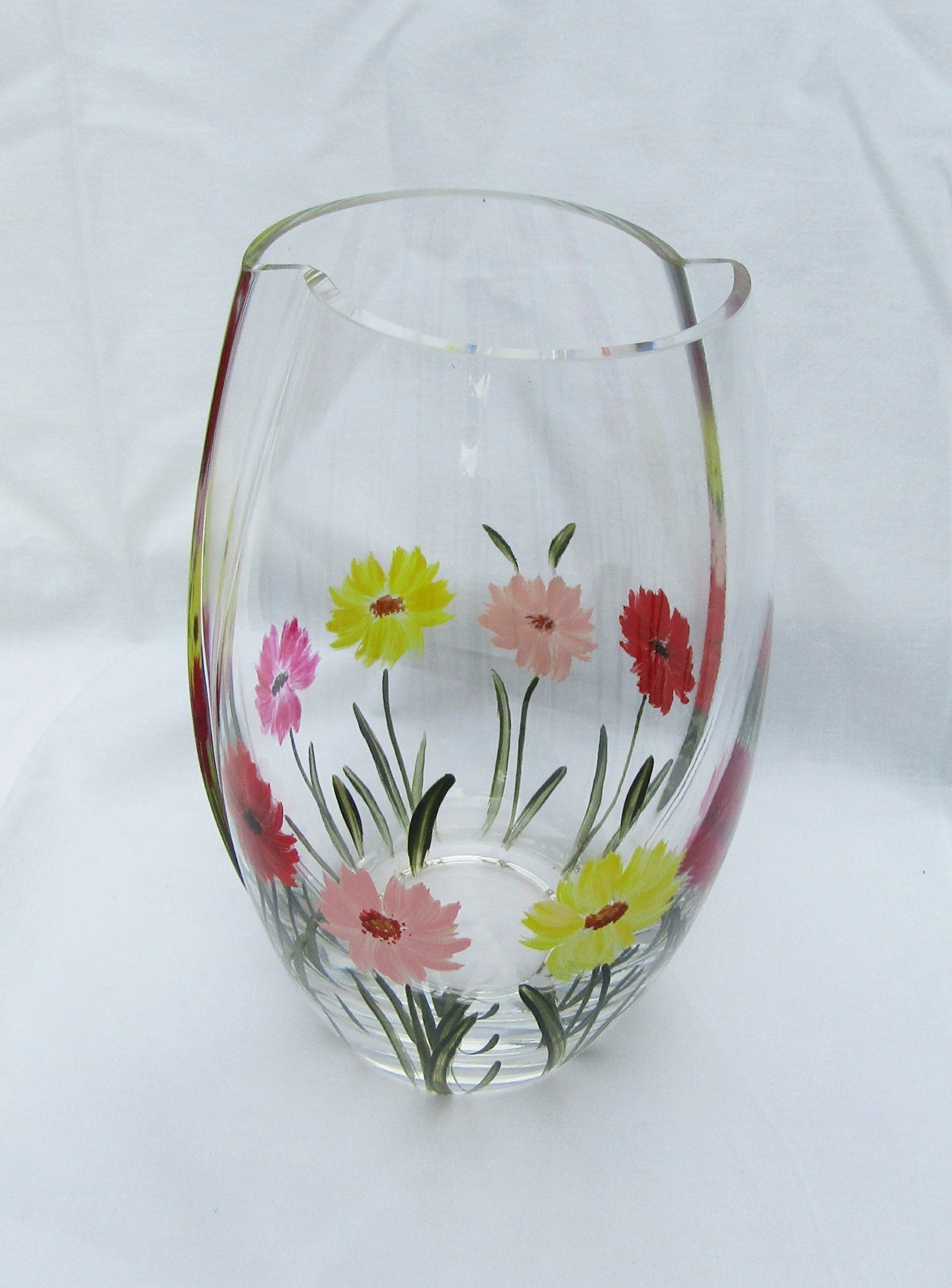 Floral Split Egg Vase