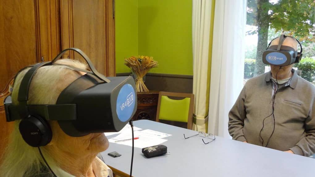 La Réalité Virtuelle VR4GOOD via casques VR pour les séniors à l'EHPAD Béthanie