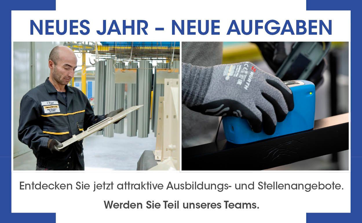 Zu den Stellenangeboten Aktuelle Stellenangebote im Unternehmen Frischkorn Oberflächen und Systeme in Ennepetal