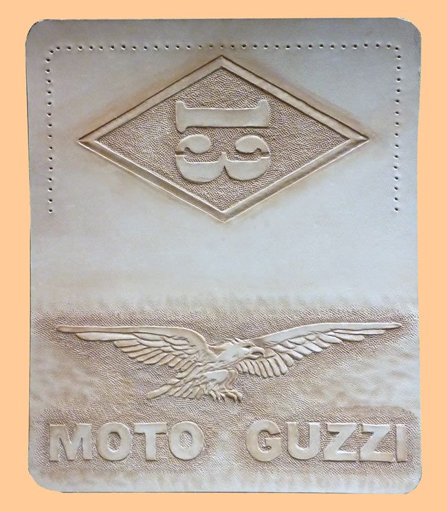 Brieftaschen-Hülle Moto-Guzzi-Style Art punziert