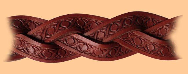 Gürtel Flechtung mit Punzierung