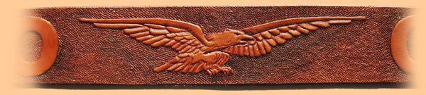 Biker-Gürtel Moto-Guzzi-Style-Art gebeizt Adler3D