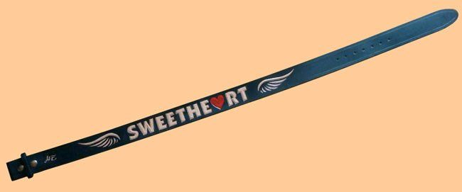 punzierter Damen-Gürtel Sweetheart