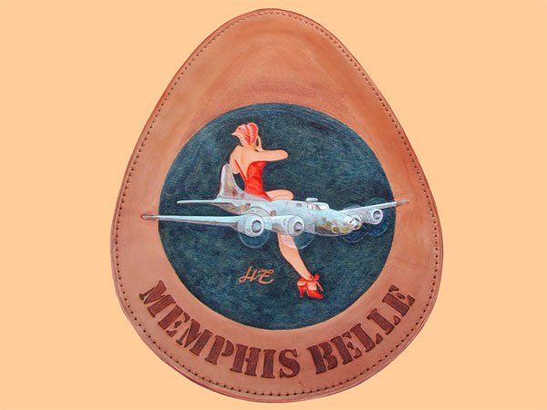 fertig punziertes Deckleder zum vernähen für Schwingsattel Classic