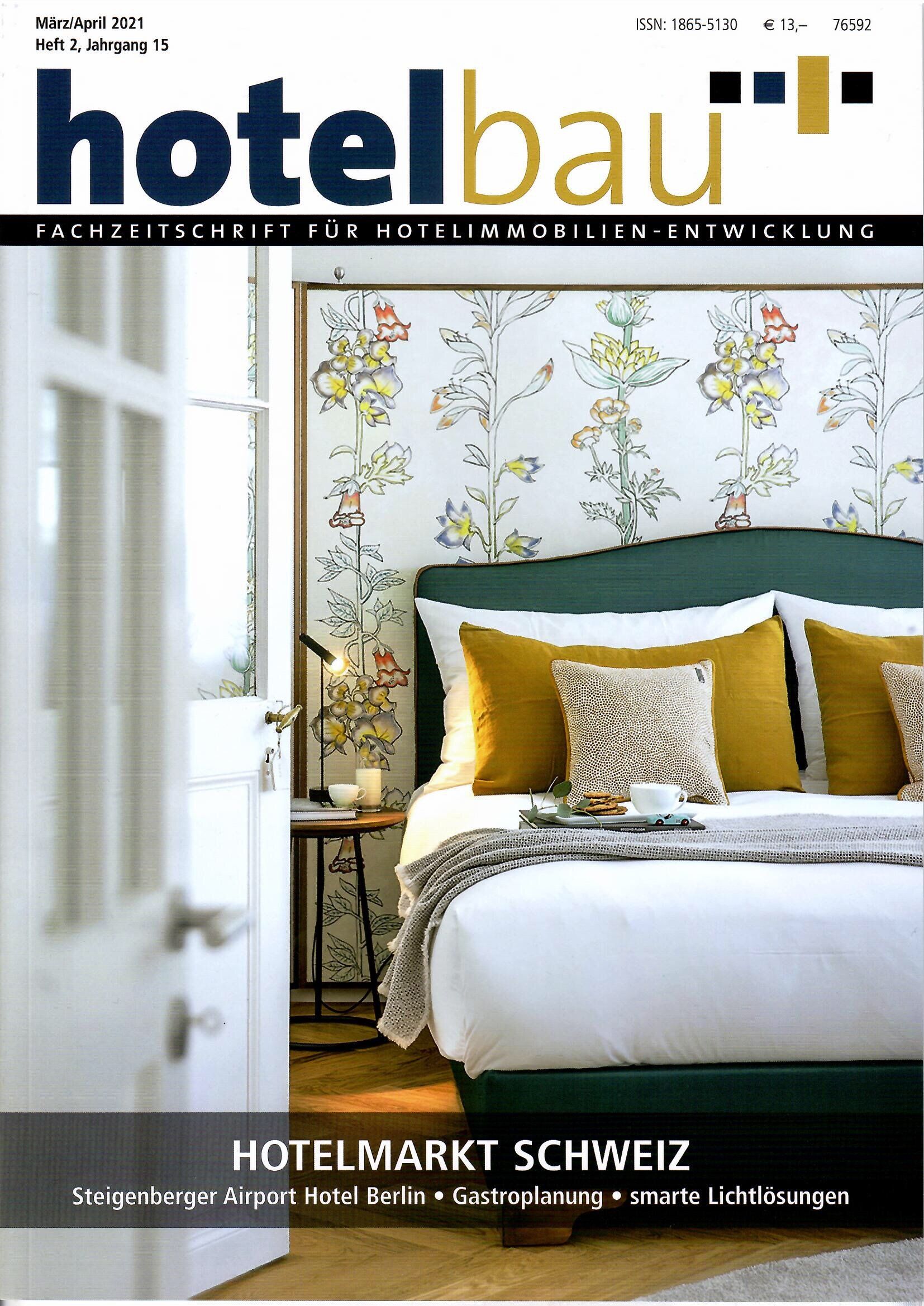 weiser.lighting Rublikation hotelbau März / April 2021 | weiser.lighting