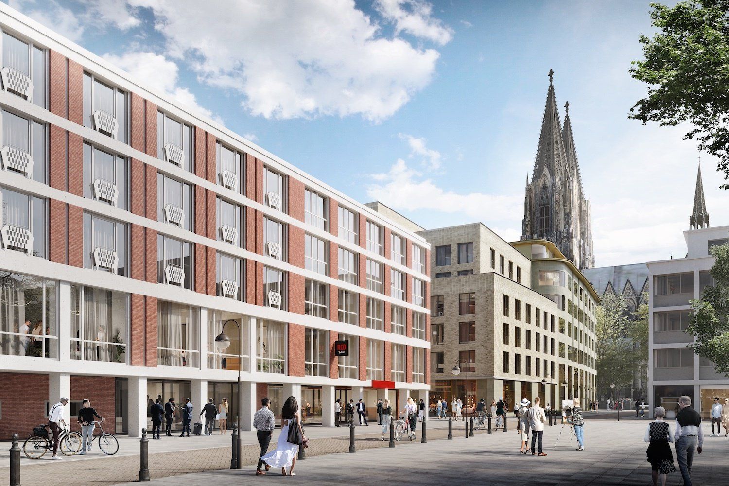 Projektvorschau weiser.lighting Radisson Red Hotel Köln Rendering GERCH