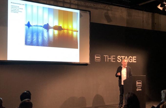 Martin Weiser weiser.lighting bei THE STAGE imm cologne 2020 / Foto weiser.lighting Martin Weiser weiser.lighting