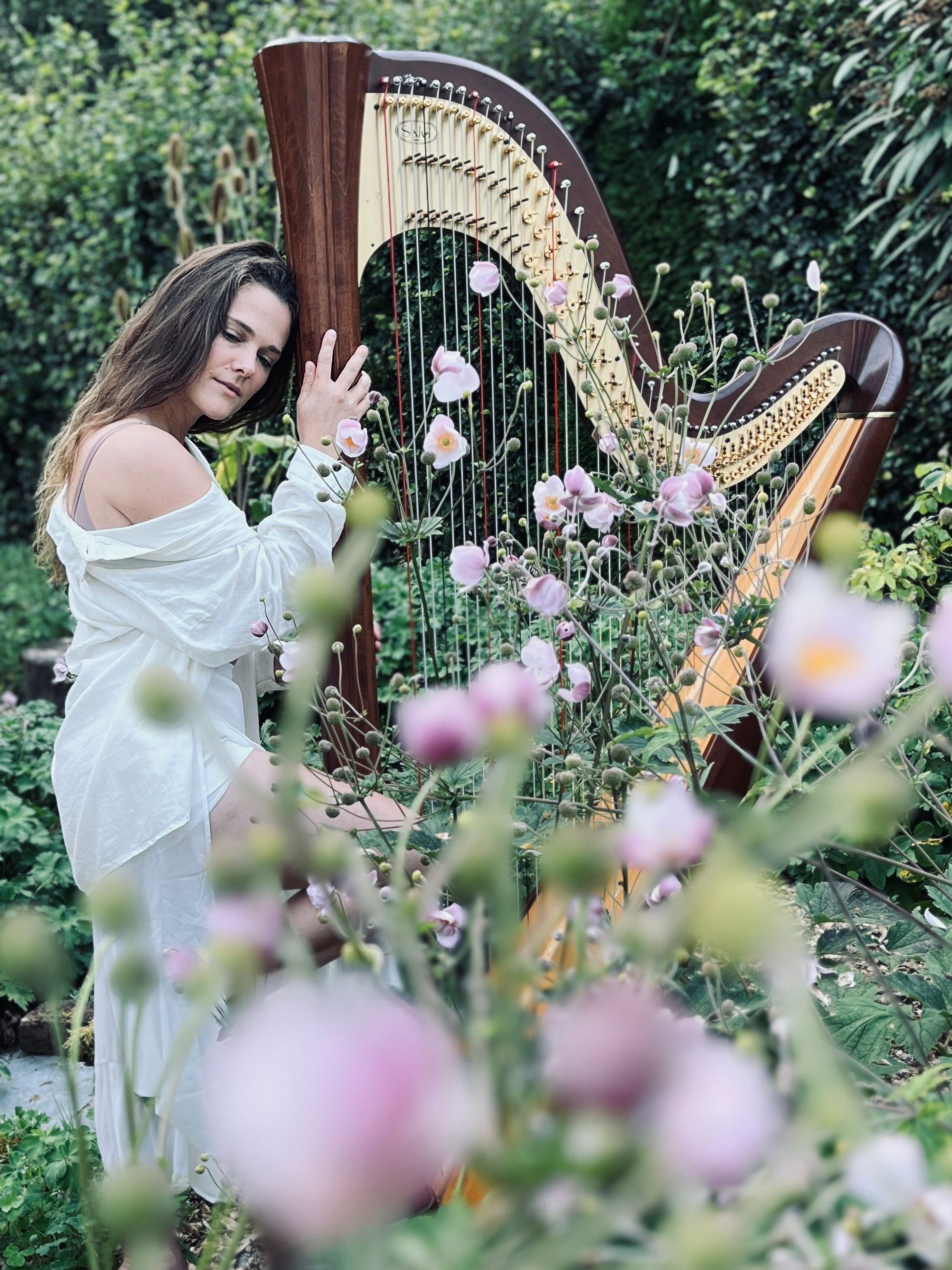 Freie Trauung Harfe -Harfenistin und Hochzeitssängerin Annalena Storch
